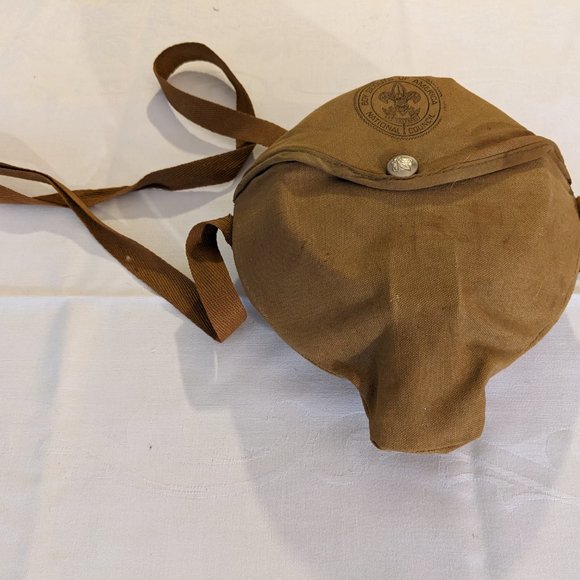 Vtg Boy Scout BSA  Mess Kit, Hat, Scarf Rings, Patches. Great Condition - Picture 2 of 5